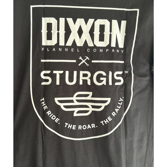 DIXXON Other - Dixxon Tee Shirt Mens Size Large Black Ride Roar Rally Badge Sturgis New